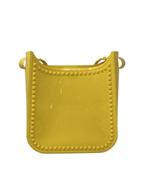 Carmen Sol Handbags - Yellow Studded Crossbody Bag